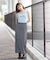 GINGHAM EASY SKIRT