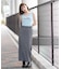 GINGHAM EASY SKIRT