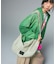 METAL PLATE LABEL SHOULDER BAG