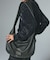 METAL PLATE LABEL SHOULDER BAG
