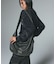METAL PLATE LABEL SHOULDER BAG