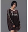 VELOUR GAME SHIRT DRESS
