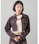 OVERDYED ZIP UP DENIM JACKET