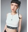 LOGO AND STRIPE TANK TOP