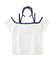 FLYING STARS LOGO OFF THE SHOULDER BABY TEE