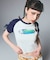 HIBISCUS OVAL LOGO RAGLAN BABY TEE