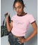 SCRIPT LOGO DRAWSTRING RINGER BABY TEE