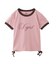 SCRIPT LOGO DRAWSTRING RINGER BABY TEE