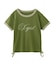 SCRIPT LOGO DRAWSTRING RINGER BABY TEE