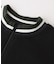 STRIPED RIB HALF ZIP TOP