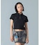 WOVEN MIX POLO TOP
