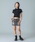 WOVEN MIX POLO TOP