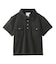 WOVEN MIX POLO TOP