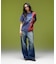 EMBLEM POCKET ASYMMETRIC WAIST DENIM PANTS