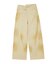 EMBLEM POCKET ASYMMETRIC WAIST DENIM PANTS
