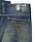 EMBLEM POCKET ASYMMETRIC WAIST DENIM PANTS
