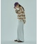 STRIPED COLLAR KNIT