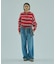 STRIPED COLLAR KNIT