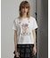 フラワーグラフィックTシャツ