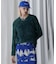 LAME FEATHER KNIT PULLOVER