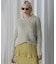 LAME FEATHER KNIT PULLOVER