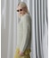 LAME FEATHER KNIT PULLOVER