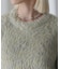 LAME FEATHER KNIT PULLOVER