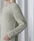 LAME FEATHER KNIT PULLOVER