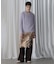 LAME FEATHER KNIT PULLOVER