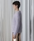 LAME FEATHER KNIT PULLOVER