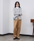 TUCKED WIDE-LEG SWEATPANTS