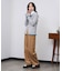 TUCKED WIDE-LEG SWEATPANTS