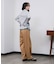 TUCKED WIDE-LEG SWEATPANTS