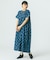 INDIGO FLOWER SMOCK OP