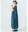 INDIGO FLOWER SMOCK OP