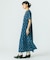 INDIGO FLOWER SMOCK OP