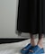 チュール切り替えワンピース