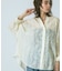 SHEER LACE WRAP SHIRT