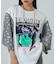 FLOWER SLEEVE GRAPHIC TOP