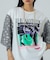 FLOWER SLEEVE GRAPHIC TOP