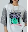 FLOWER SLEEVE GRAPHIC TOP