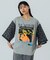FLOWER SLEEVE GRAPHIC TOP