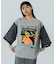 FLOWER SLEEVE GRAPHIC TOP