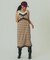 FLOWER PRINT CHECK CAMI DRESS