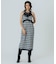 FLOWER PRINT CHECK CAMI DRESS
