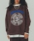 EMBROIDERY PRINT FRINGE SWEAT