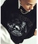 EMBROIDERY PRINT FRINGE SWEAT