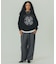 EMBROIDERY PRINT FRINGE SWEAT