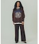 EMBROIDERY PRINT FRINGE SWEAT