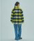 SHAGGY CHECK COAT
